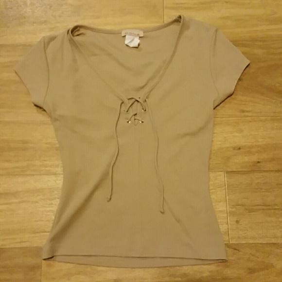 Kona Tops - CUTE LACE-UP TOP